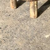 Mini low stool in upcycled old Asian teak H15 D24
