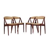 Teak chairs by Kai Kristiansen model 31 1970s