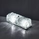 Vintage wall light frosted moulded glass 1970s