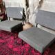 Paire de chauffeuses vintage
