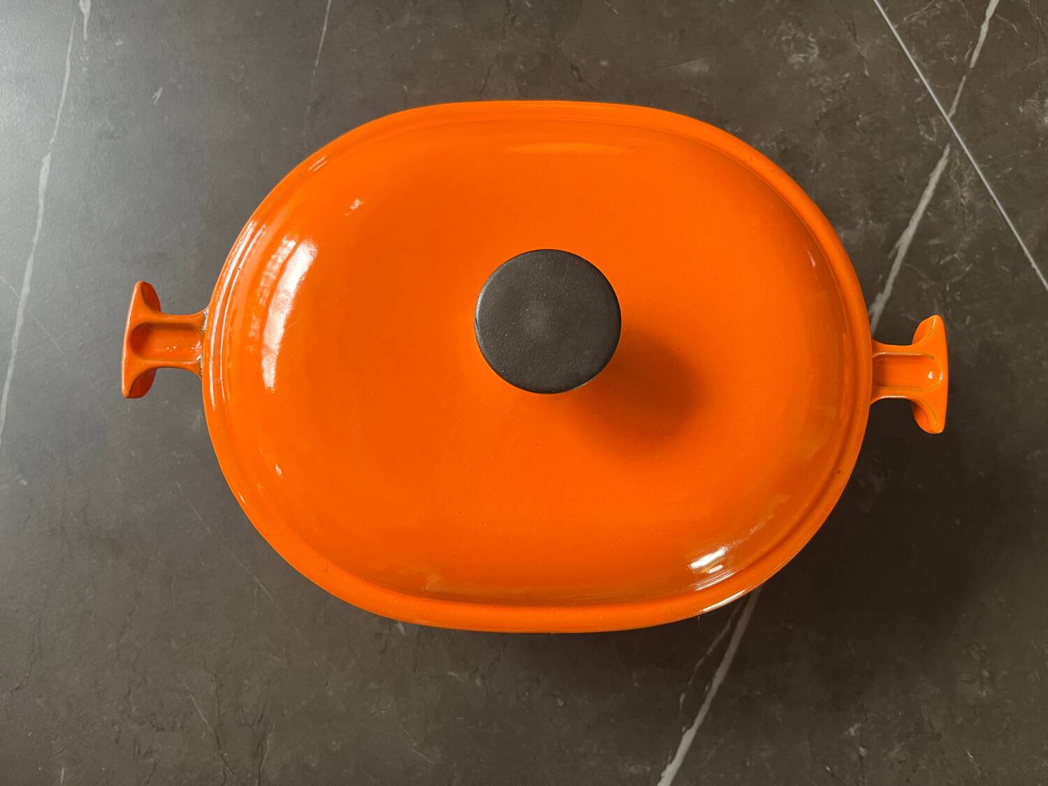 Vintage casserole dish Le Creuset 25 La Mama by Enzo Mari