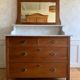 Coiffeuse avec dessus marbre 19ème siècle