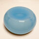 Sky blue opaline glass bowl