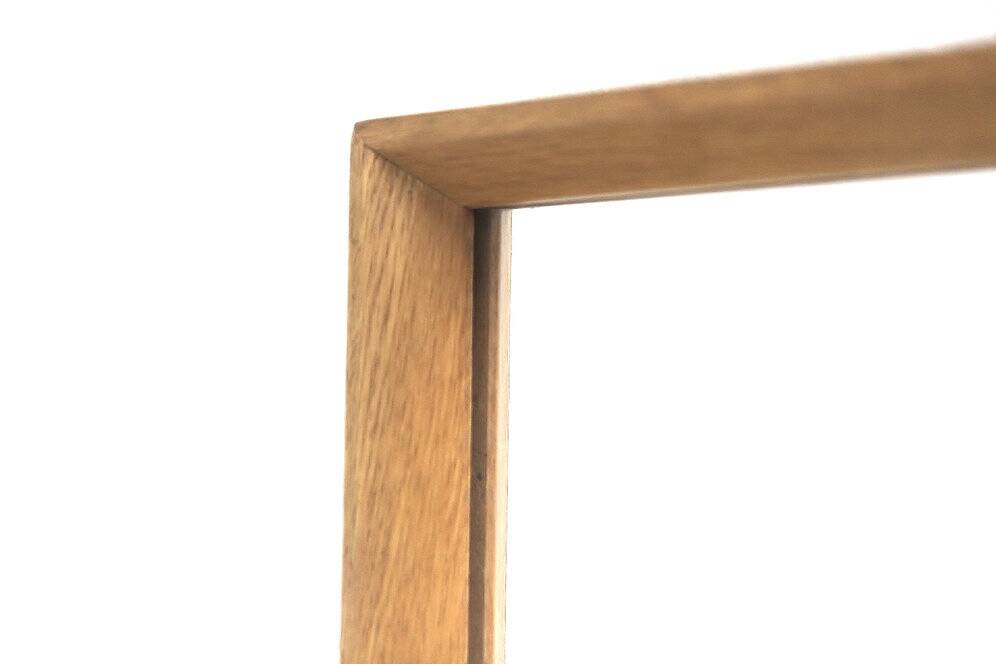 Scandinavian oak mirror, Nybrofabriken, Sweden, 1960