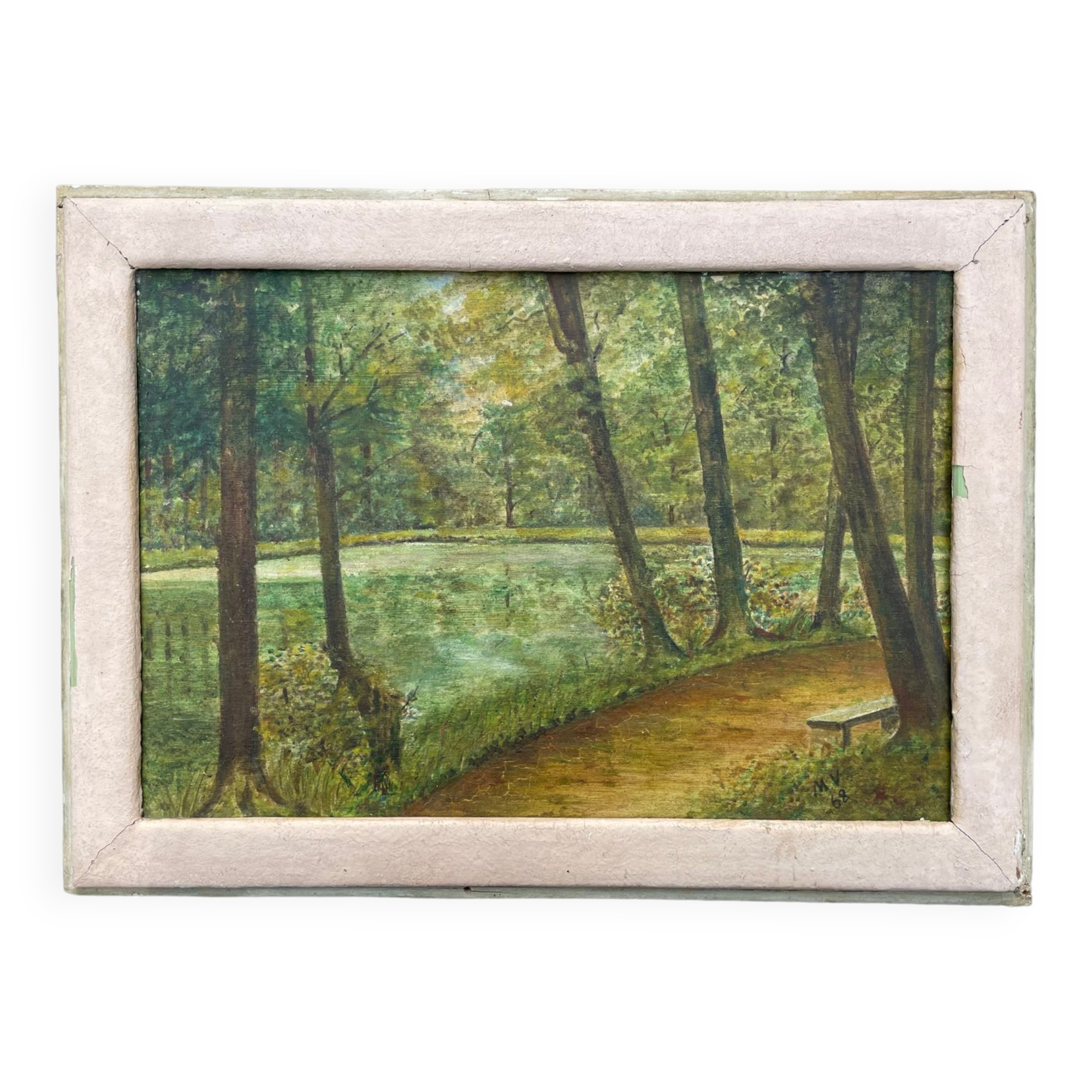 20th century forest landscape painting