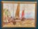 Original Swedish Oil On Canvas – “Sailing Ships” By Melker – Dated 70, Vintage & Framed – 57 × 75 Cm (22.4" × 29.5")