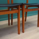 Set of four beech chairs, Danish design, 1970s, production: Denmark