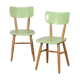 Paire de chaises vertes pour Ton, 1960