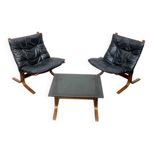 2 chauffeuses et table - ingmar relling