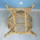 Fauteuil rotin coquille