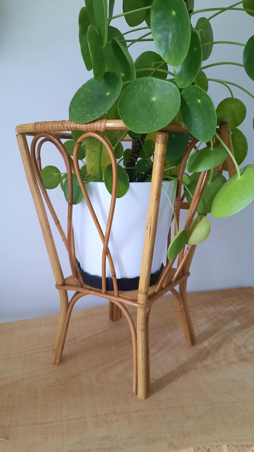 Rattan basket worker