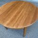 Louis XVI round extendable dining table renovated medium oak 160cm