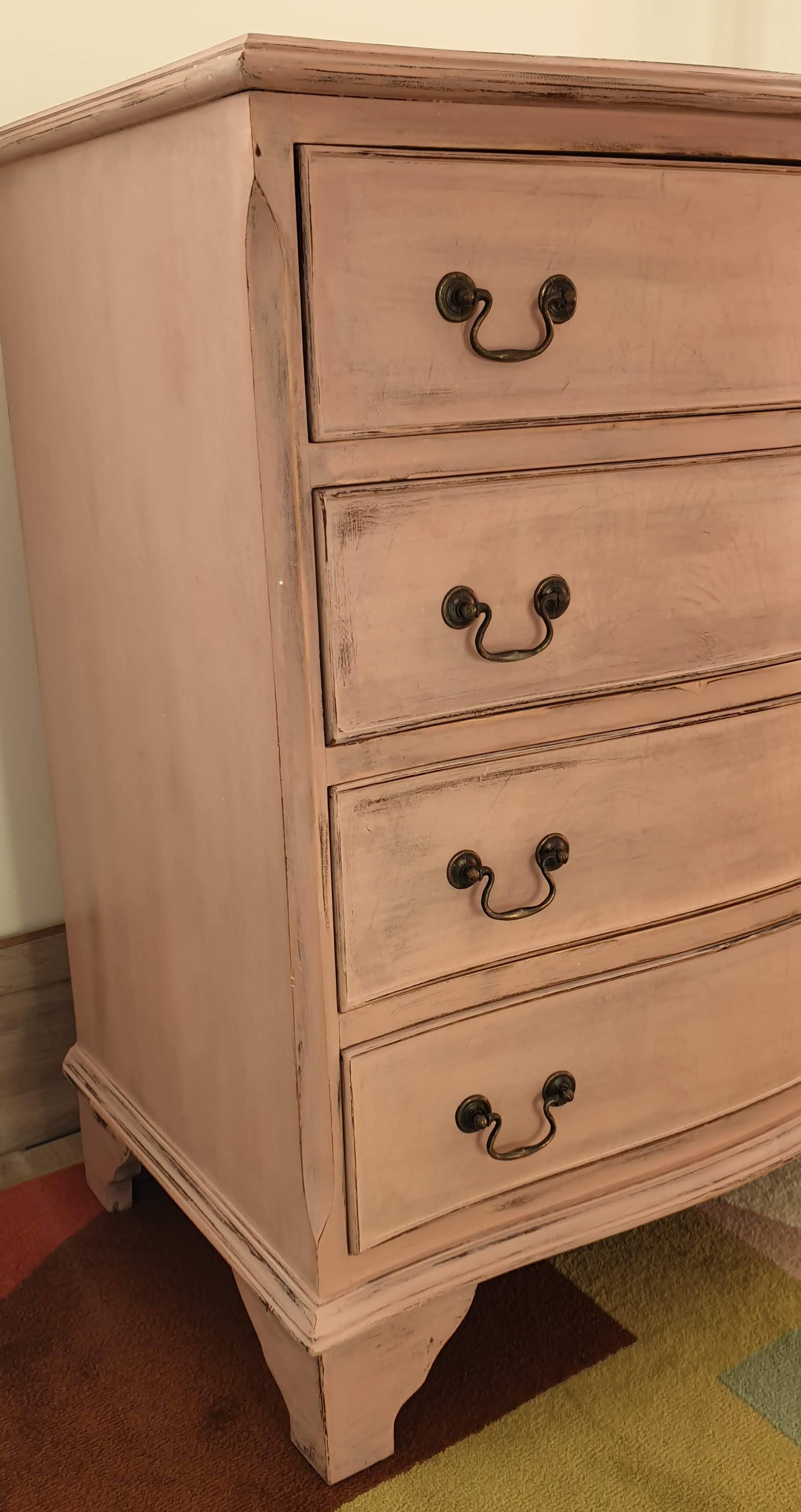 Commode anglaise rose shabby