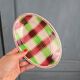 Set of 2 Sarreguemines and Digoin dishes in the Sousse model, Scottish pattern.