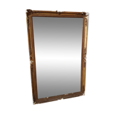 Beautiful old fireplace gilded mirror patina of time 95x152cm