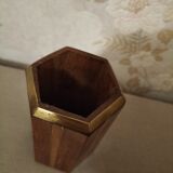 Old pencil pot, marquetry collection