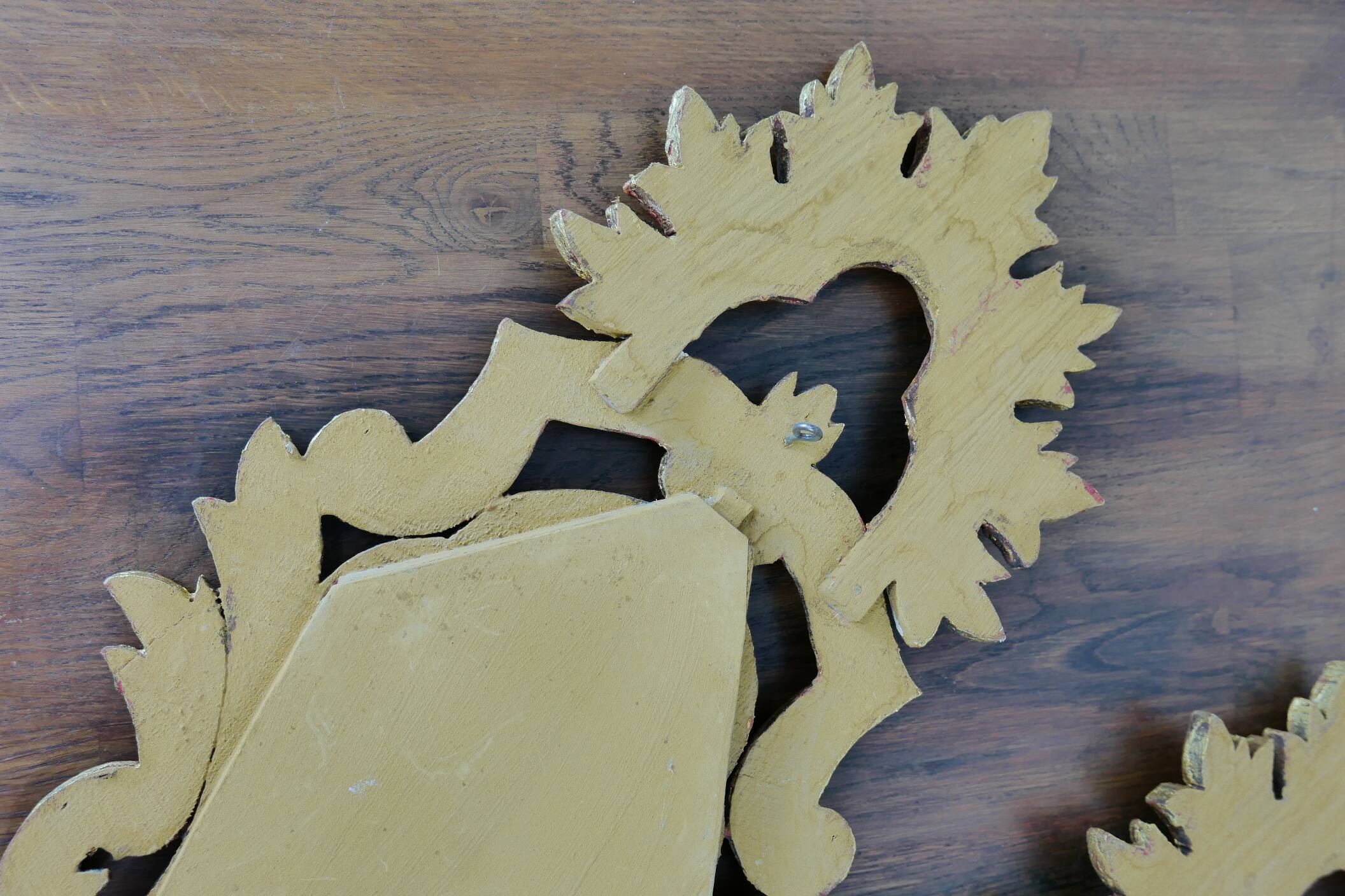 Paire de miroir bois doré.