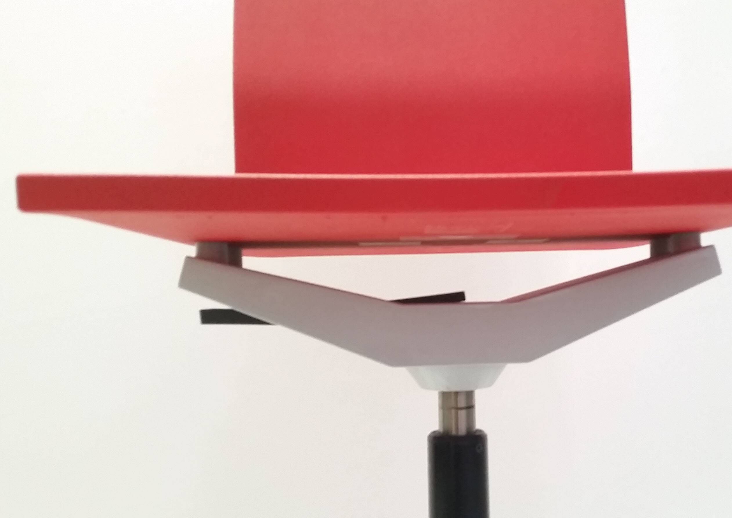 Maarten Van Severen .04 red high desk or bar chair
