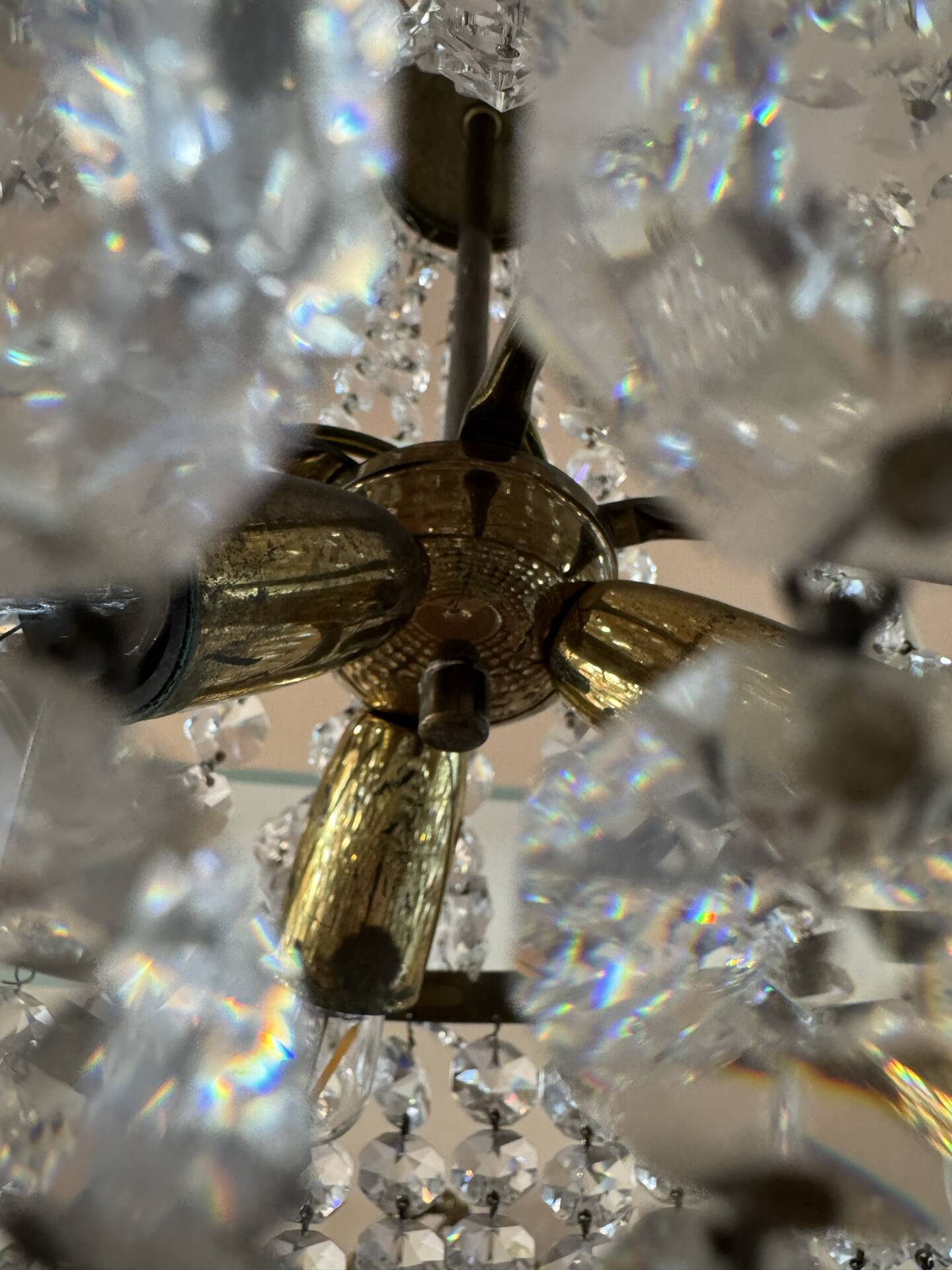 Crystal balloon chandelier from the 1960s.