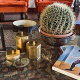 Set of 3 solid Brass boxes , De Falco Italy 1970s