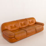 Mobil Girgi Sapporo leather sofa, 1970s