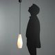 Vintage metal and opaline glass lamps, Italian design, 1960s.