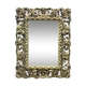 Miroir Italien 19ème en bois et plâtre doré