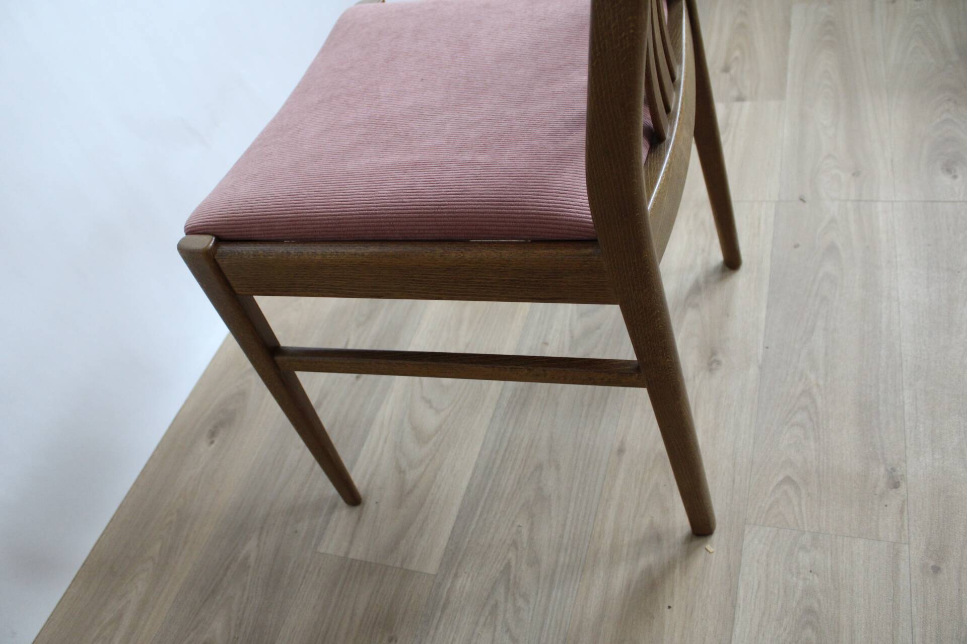 4 scandinavian oak chairs reupphilized to your taste 1950 denmark