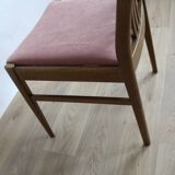 4 scandinavian oak chairs reupphilized to your taste 1950 denmark