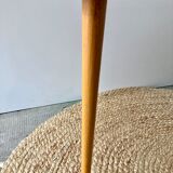 3-drawer tripod round coffee table