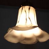 Glass pendant lights by Peill & Putzler, Petunia model 1970