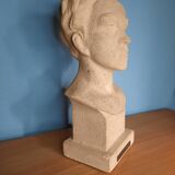 Bust of Arthur Rimbaud in stone