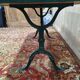 Bistro table in earthenware, designed by Vincent and Élisabeth Portier
