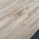 Scandinavian extendable dining table stripped in raw solid wood 1990