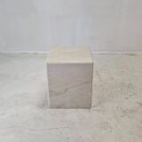 Italian Marble Side Table or Pedestal, 1980's