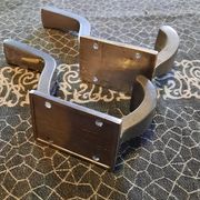Set of 2 aluminum wall hooks