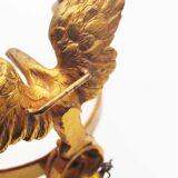 Pair of Antique 1950's Solid brass Empire Style 'Eagle' wall sconces