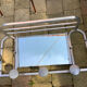Coat rack aluminum 1970s