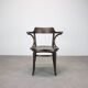 Vintage B3 armchair in bent wood, Czechoslovakia, 1920s