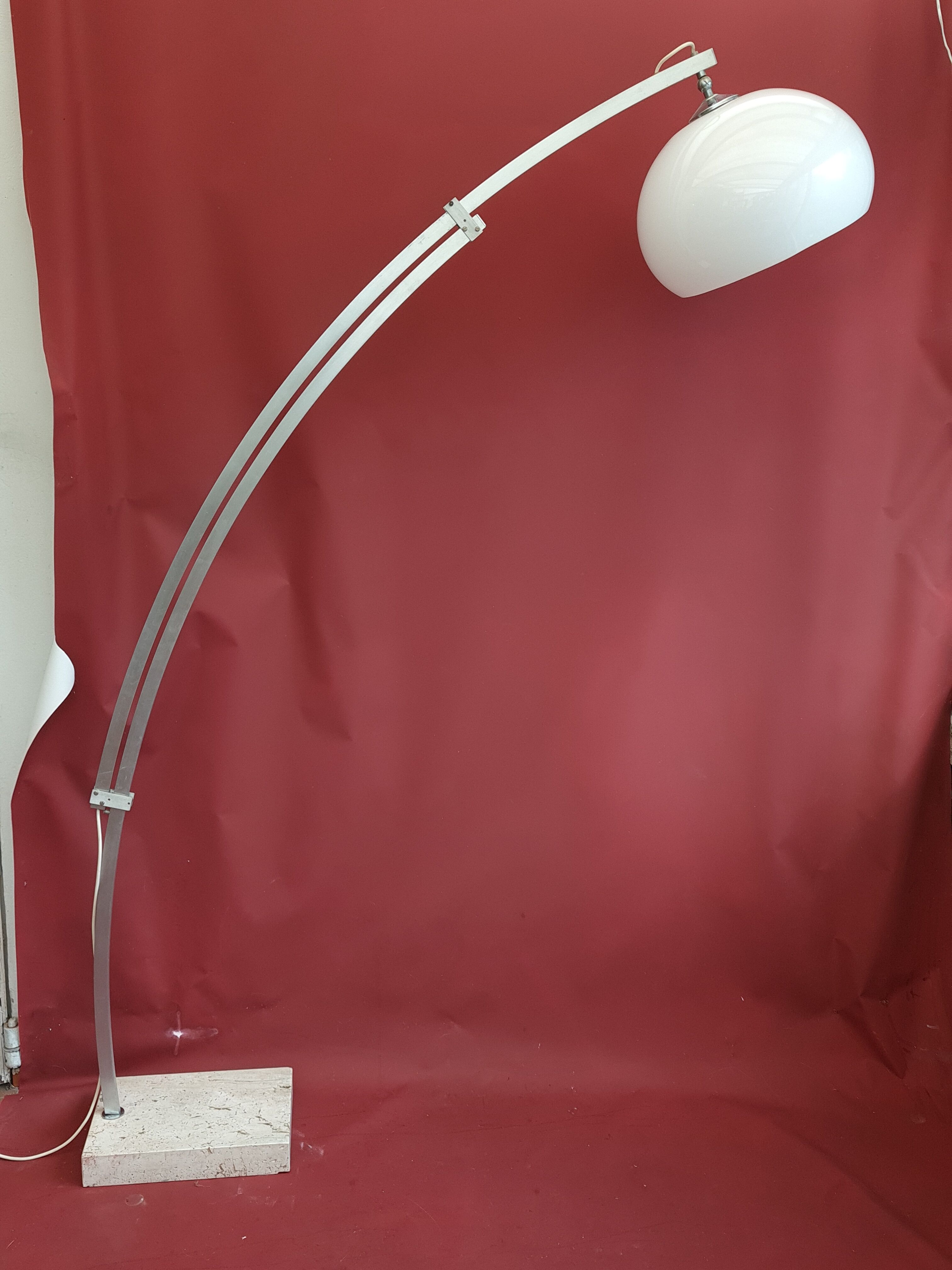 Adjustable floor lamp forming an arc of Goffredo Reggiani 70