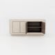 Contemporary Handmade Textured Plaster Sideboard with Walnut Interior