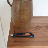 Old 25cm glazed stoneware pot