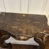Antique console table in blackened wood – Louis XV style – 18th century