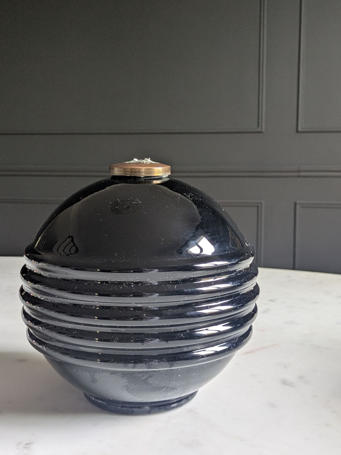 Art Deco lamp base by Jacques Adnet