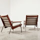 Rob Parry Pair of Lotus Lounge Chairs for Gelderland 1950s