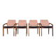 Teak dining chairs model 23 by Henning Kjaernulf for Korup Stolefabric