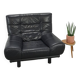 Fauteuil Leren vintage noir