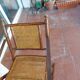 Set of 4 folding chairs old colonial style