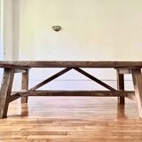 Table de ferme chene ancien tower - 200 cm de long