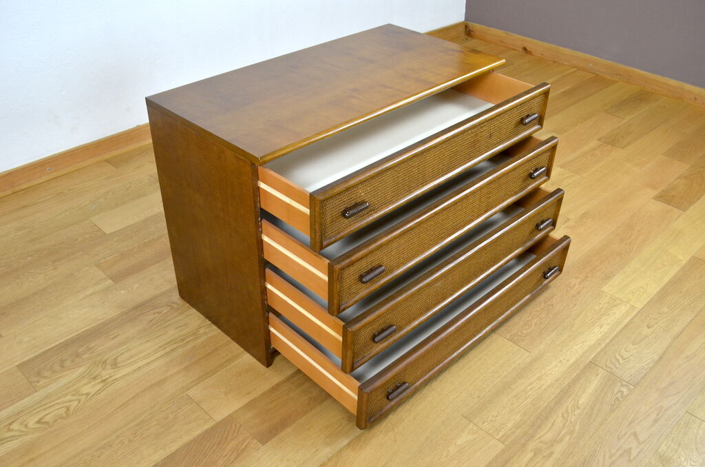 Vintage dresser in rattan 1970/1980